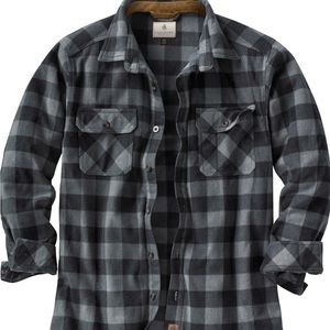 Legendary Whitetails Mens Navigator Fleece Button Up Shirt Size Large